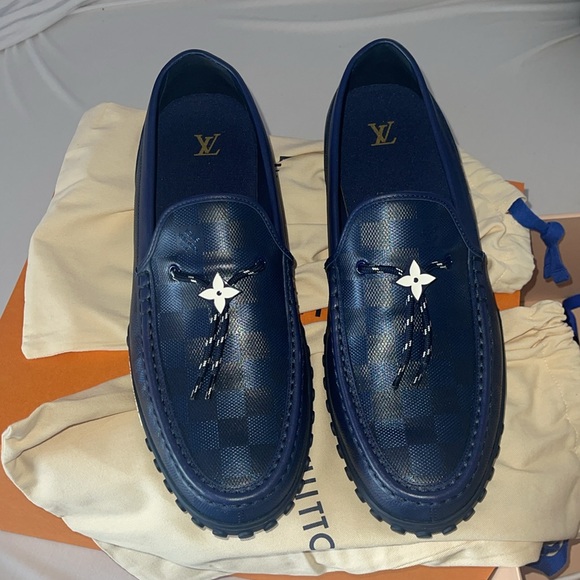 Louis Vuitton - Racer Moccasin: Color; Marine - size 11 - Picture 2 of 16